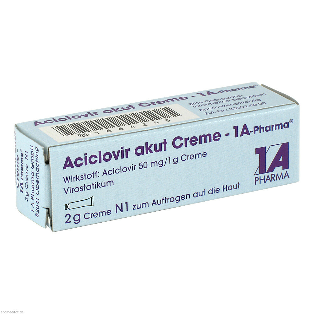 ACICLOVIR AKUT CREME 1A PH 2g (1A PHARMA)