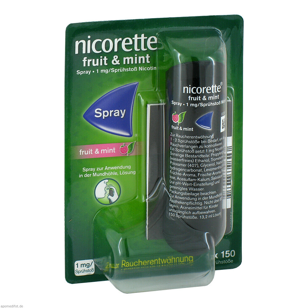 NICORETTE FRUIT&MINT SPRAY 1St (JOHNSON & JOHNS. OTC)