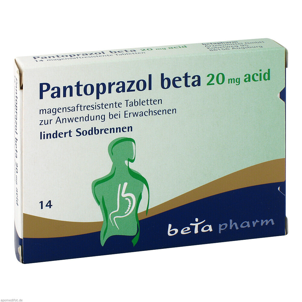 PANTOPRAZOL BETA 20MG ACID 14St (BETAPHARM)