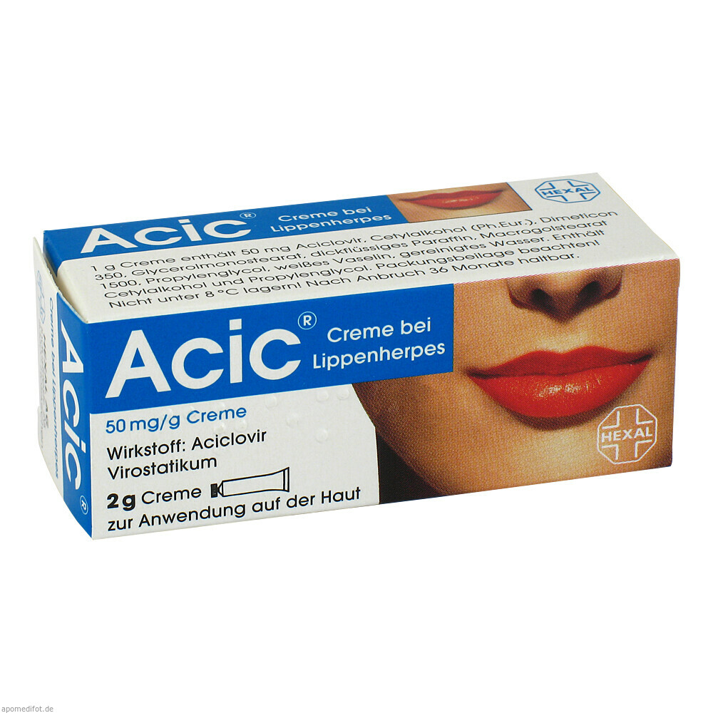 ACIC CREME BEI LIPPENHERP 2g (HEXAL)