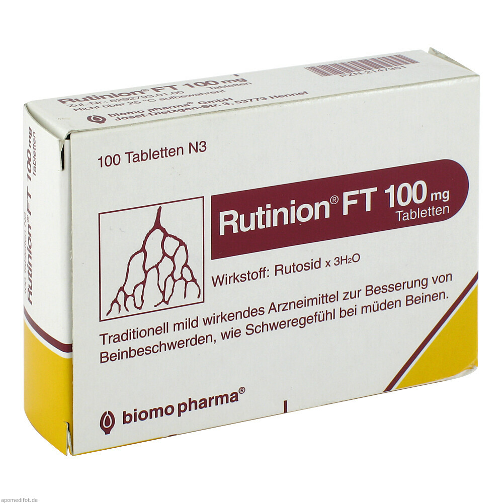 RUTINION FT 100MG 100St (BIOMO)