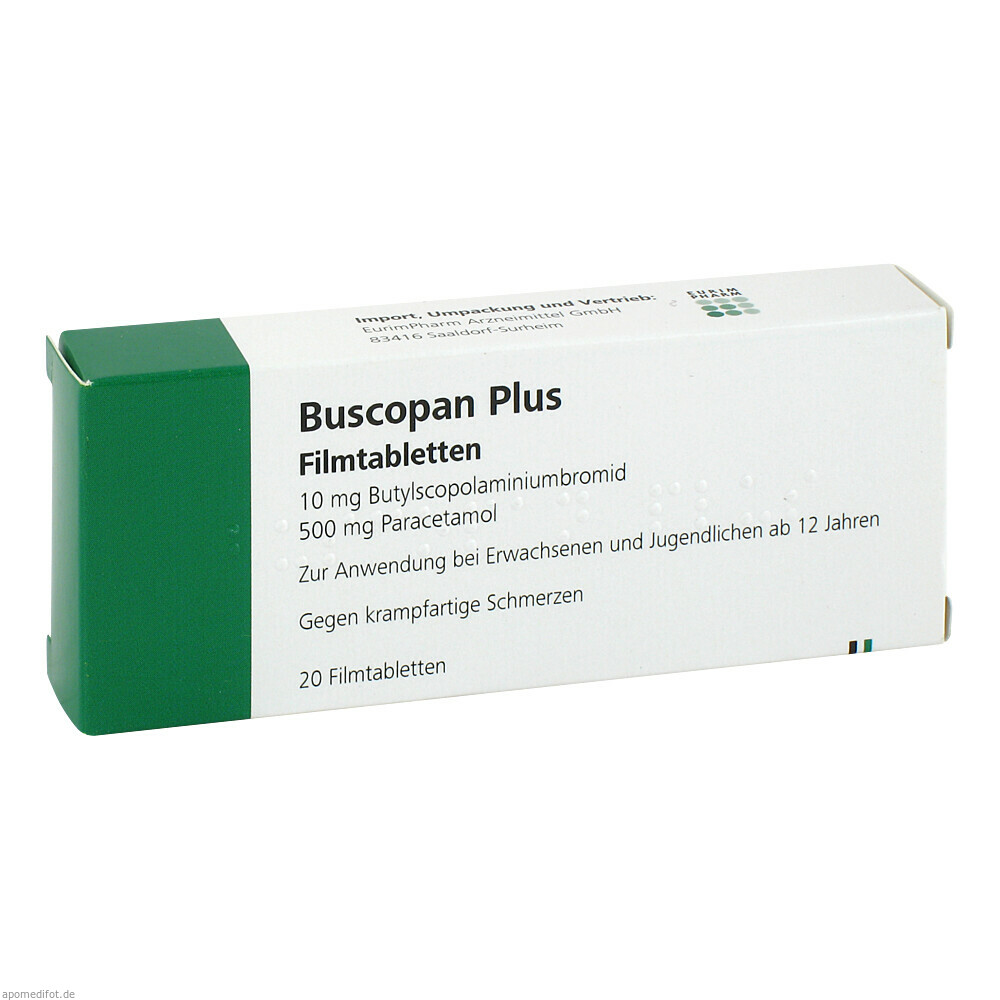 BUSCOPAN PLUS 20St (EURIMPHARM ARZNEIM.)