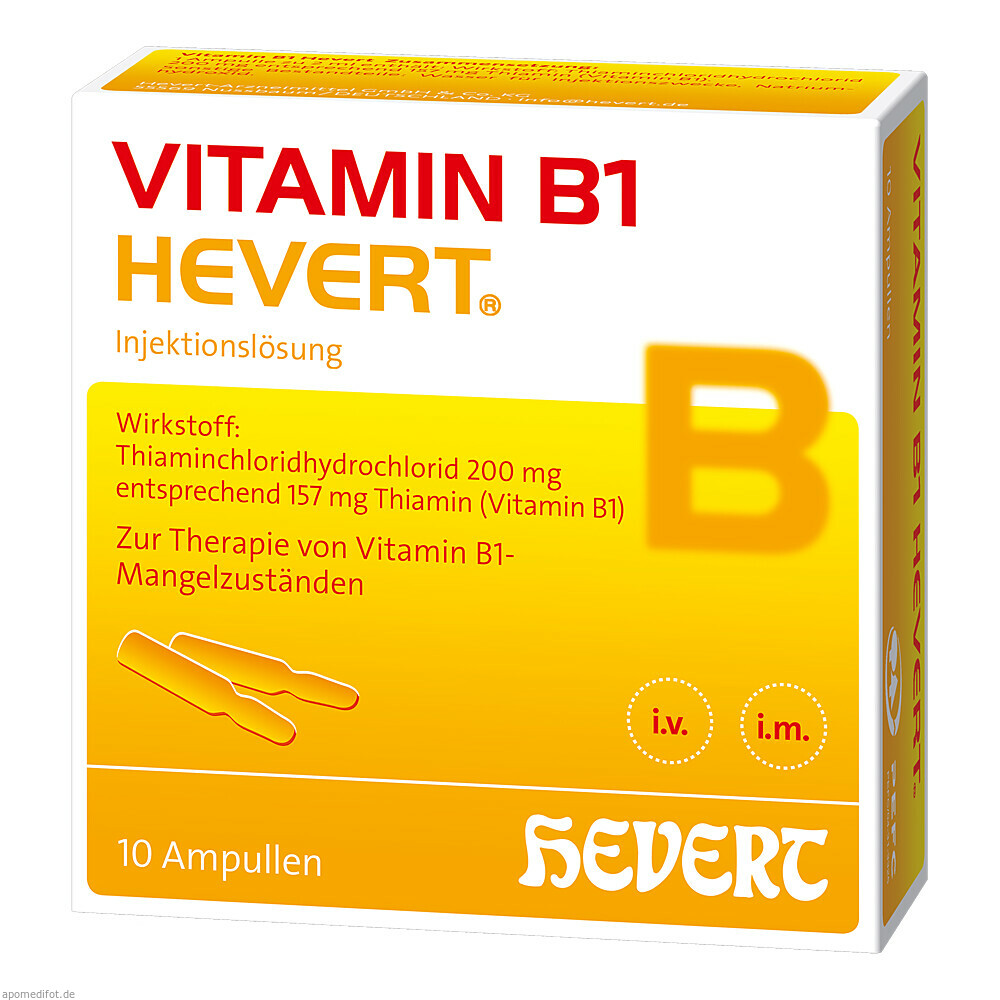 VITAMIN B1 HEVERT 10St (HEVERT)