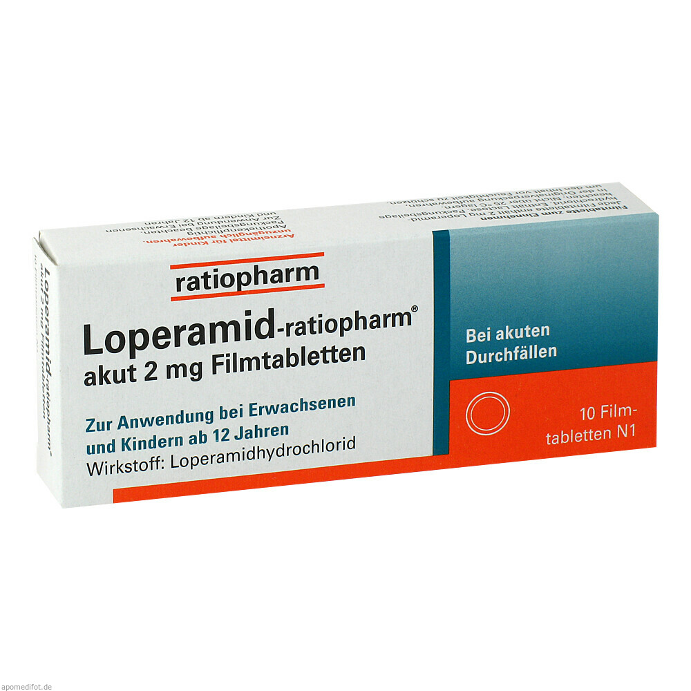 LOPERAMID RATIO AKUT 2MG 10St (RATIOPHARM)