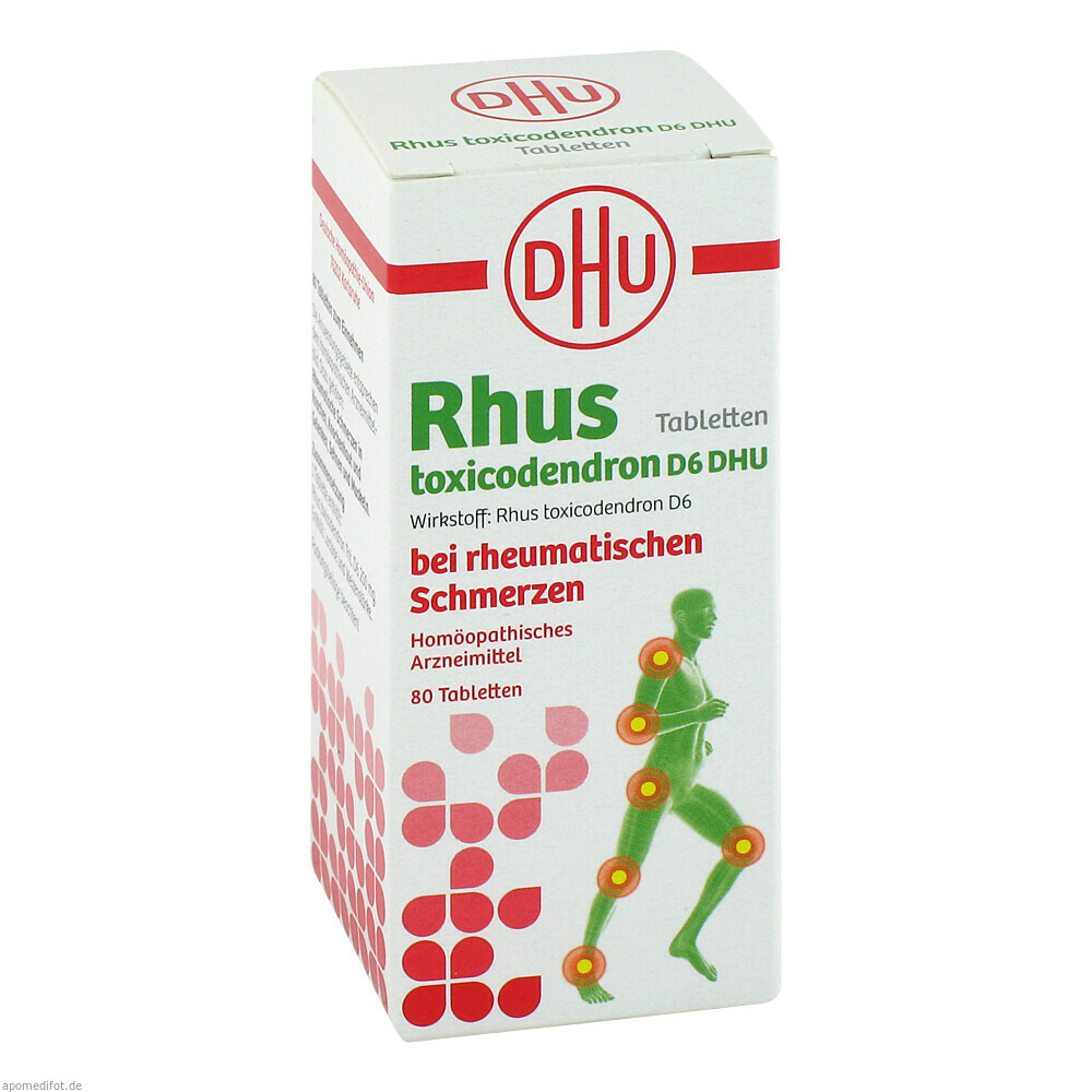 RHUS TOX D6 DHU RHEUM SCHM 80St (DHU)