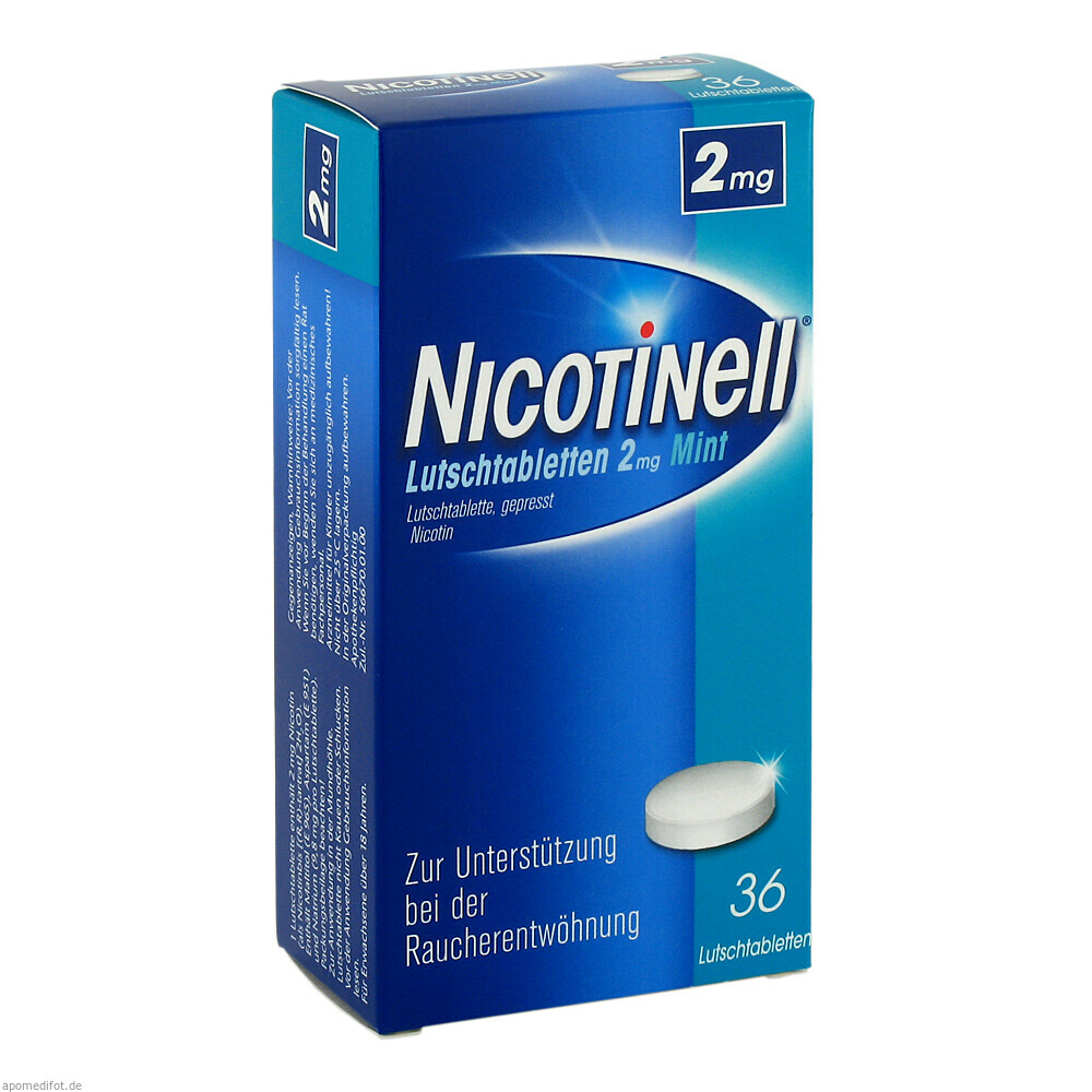 NICOTINELL LU TA 2MG MINT 36St (GSK OTC MEDICINES)