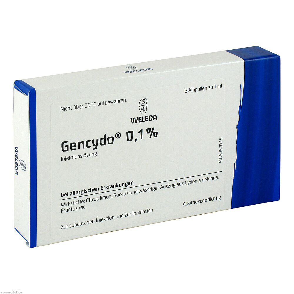 GENCYDO 0.1% 8St (WELEDA)