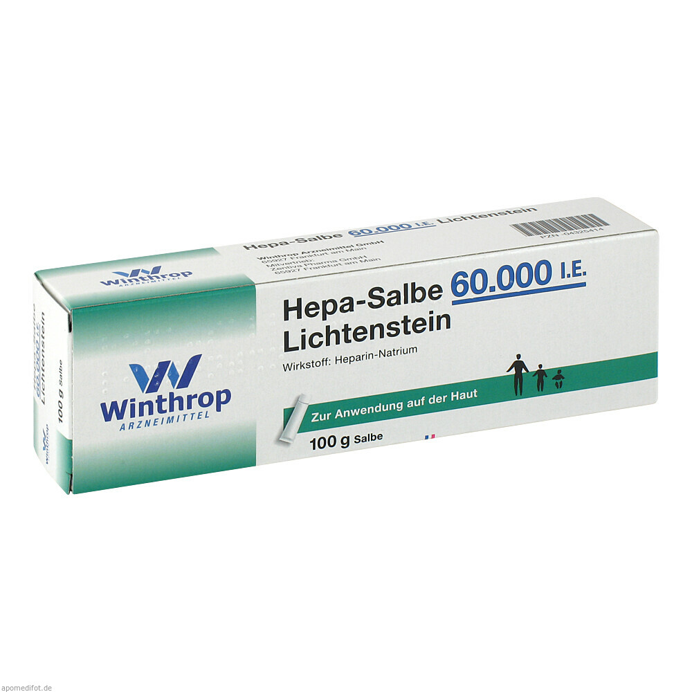 HEPA SALBE 60000IE LICHTEN 100g (ZENTIVA PHARMA)