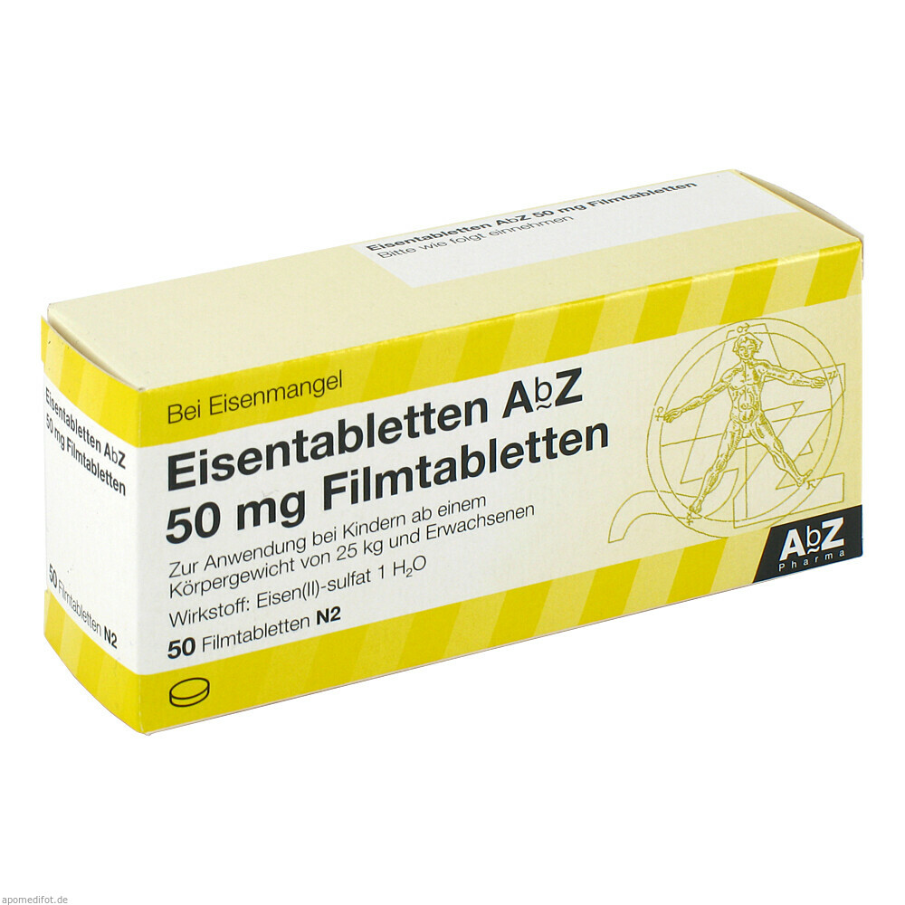 EISENTABLETTEN ABZ 50MG 50St (ABZ PHARMA)