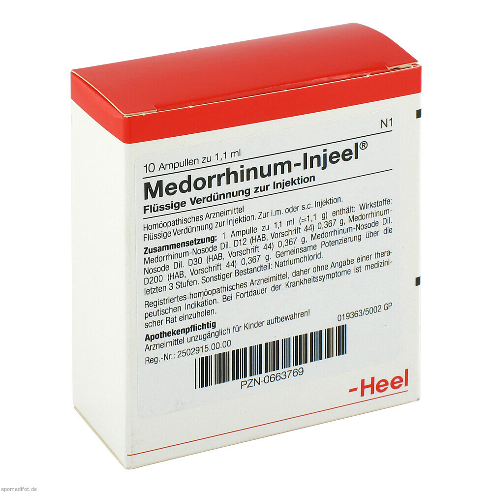 MEDORRHINUM INJ NOS 10St (HEEL)