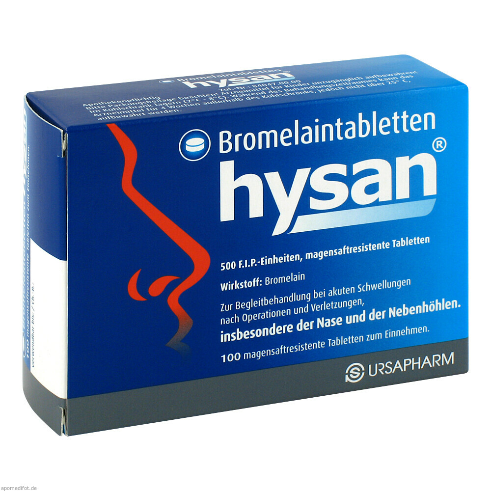 BROMELAINTABLETTEN HYSAN 100St (URSAPHARM)