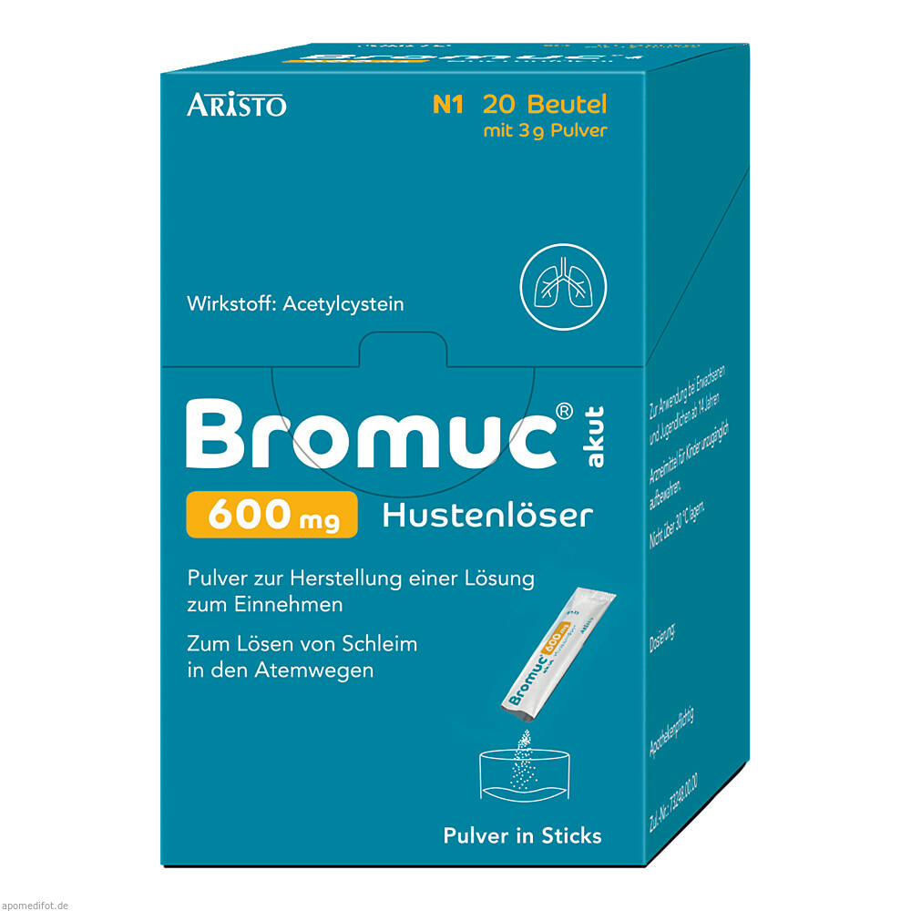 BROMUC AKUT 600MG 20St (ARISTO PHARMA)