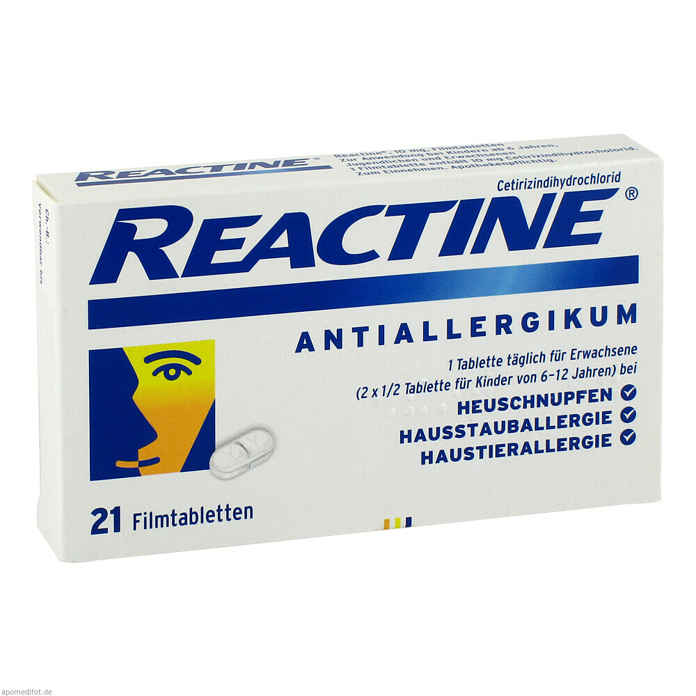 REACTINE TABLETTEN 21St (JOHNSON & JOHNS. OTC)