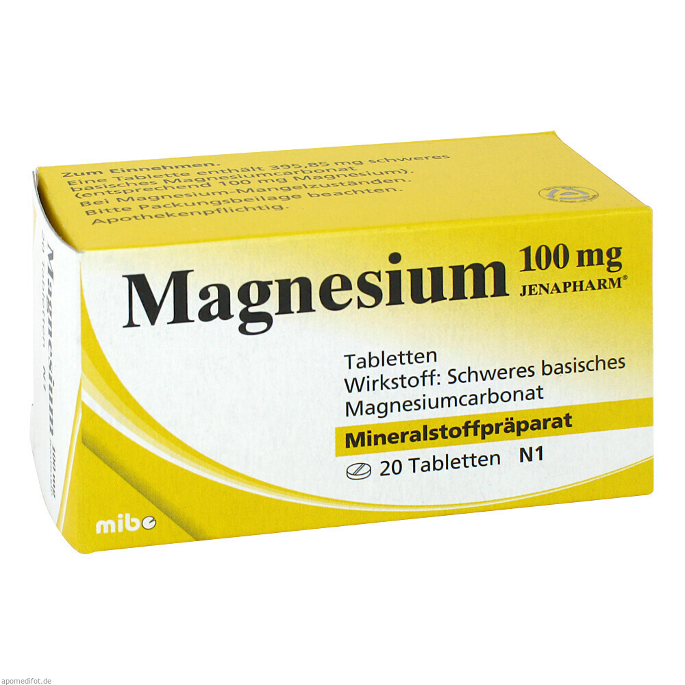 MAGNESIUM 100MG JENAPHARM 20St (MIBE)