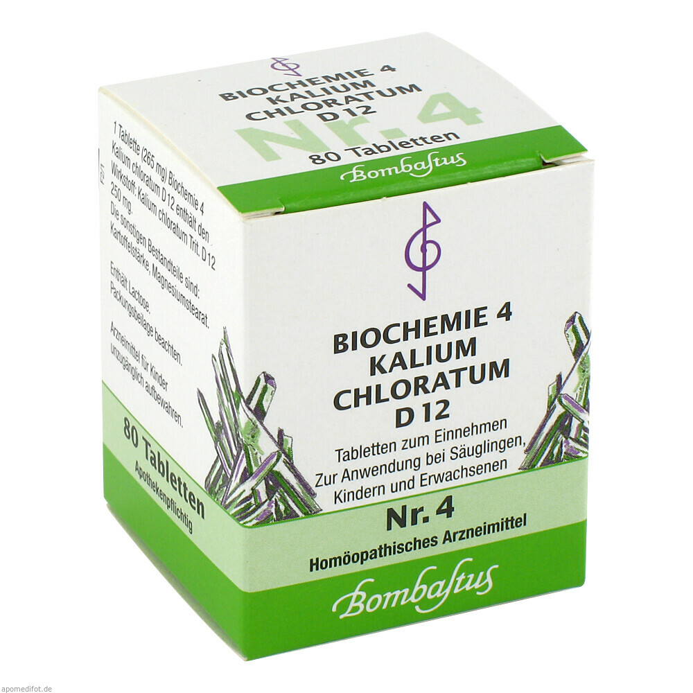 BIOCHEMIE 4 KAL CHLOR D12 80St (BOMBASTUS)