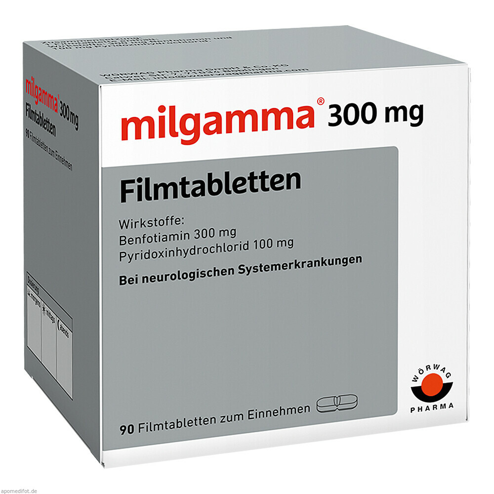 MILGAMMA 300MG FILMTABL 90St (WOERWAG)