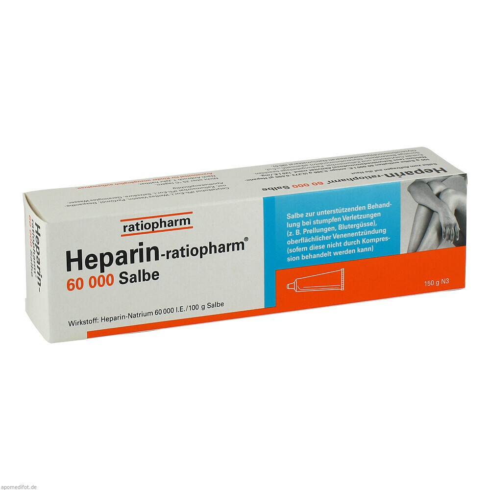 HEPARIN RATIOPHARM 60000 150g (RATIOPHARM)