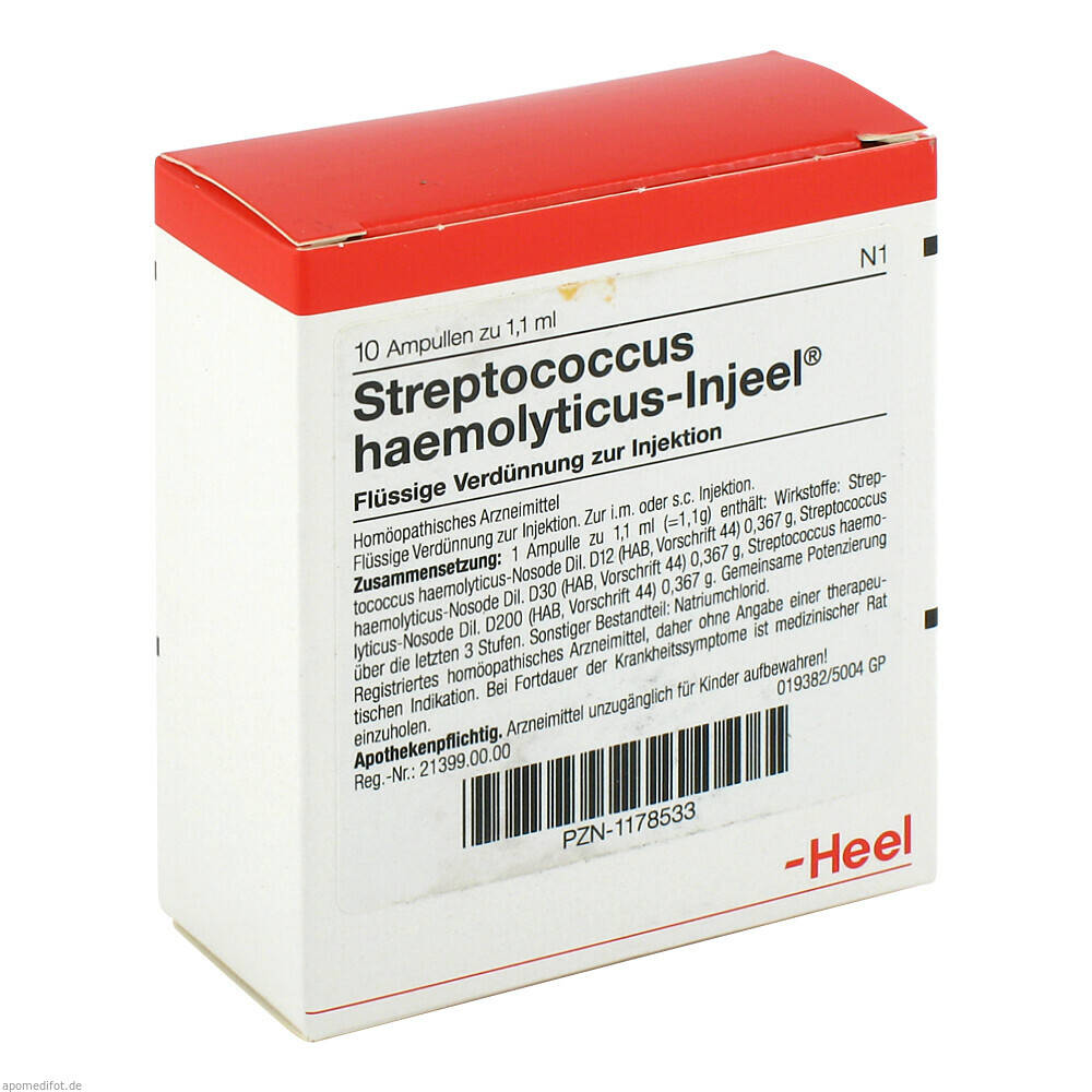 STREPTOCOCCUS HA INJ NOS 10St (HEEL)