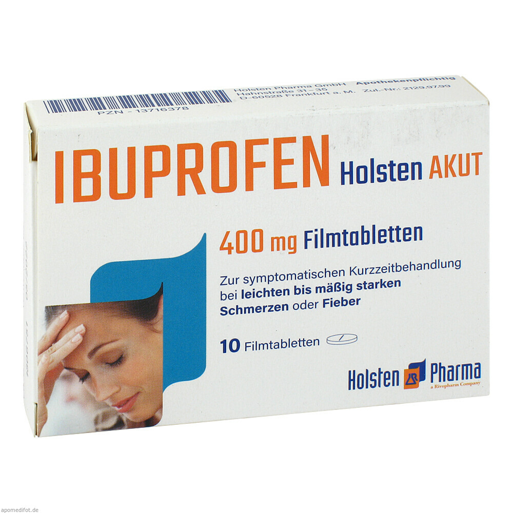 IBUPROFEN HOLSTEN AKUT 400 10St (HOLSTEN PHARMA)