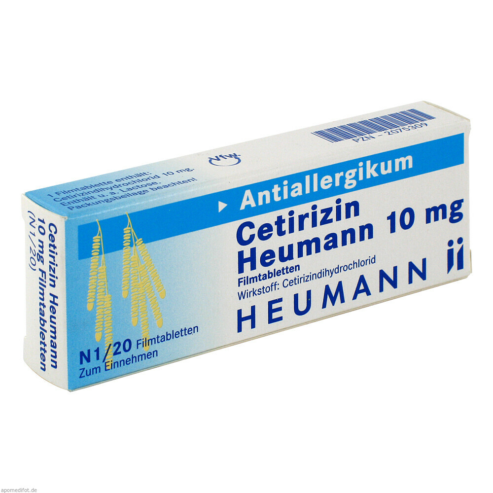 CETIRIZIN HEUMANN 10MG 20St (HEUMANN PHARMA GENER.)