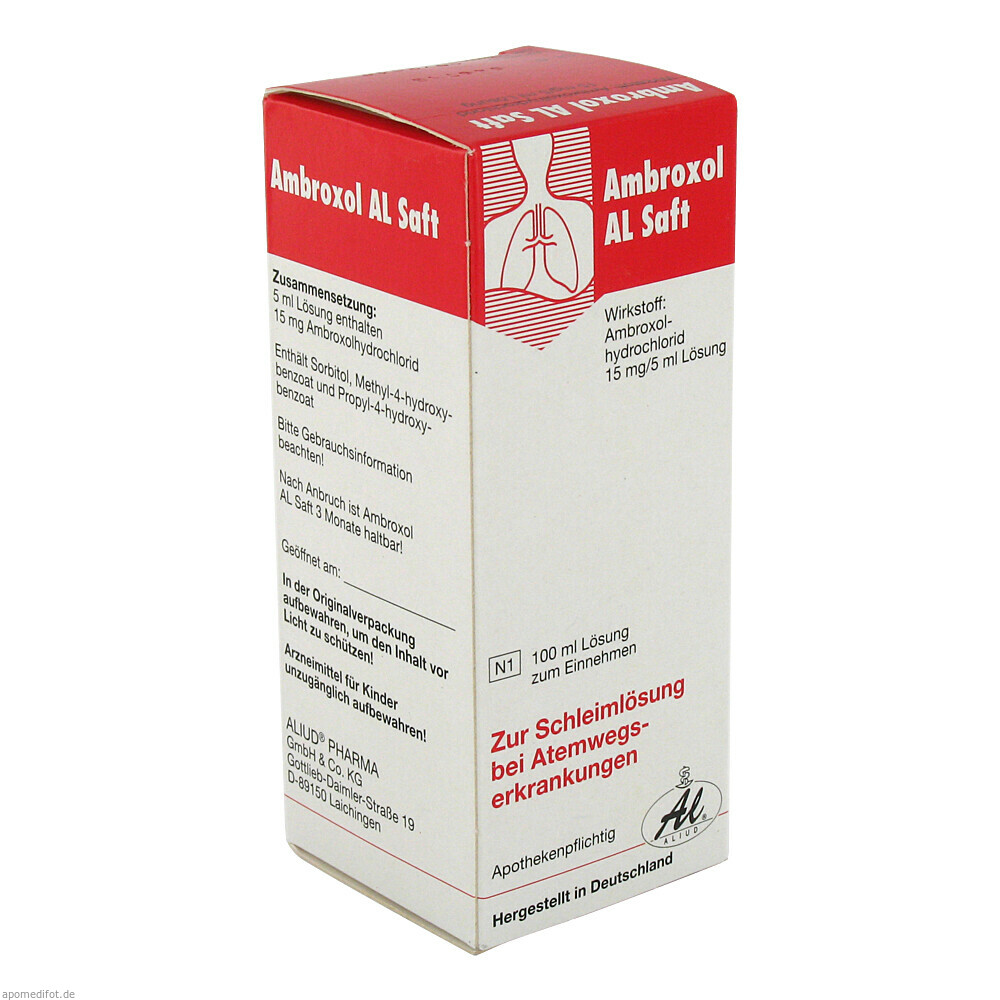 AMBROXOL AL 15MG/5ML SAFT 100ml (ALIUD PHARMA GMBH)