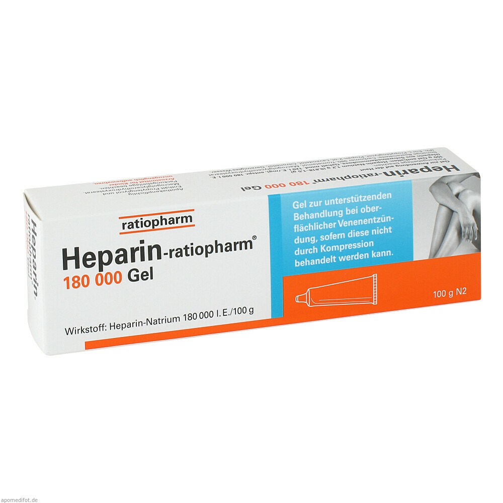 HEPARIN RATIOPHARM 180000 100g (RATIOPHARM)