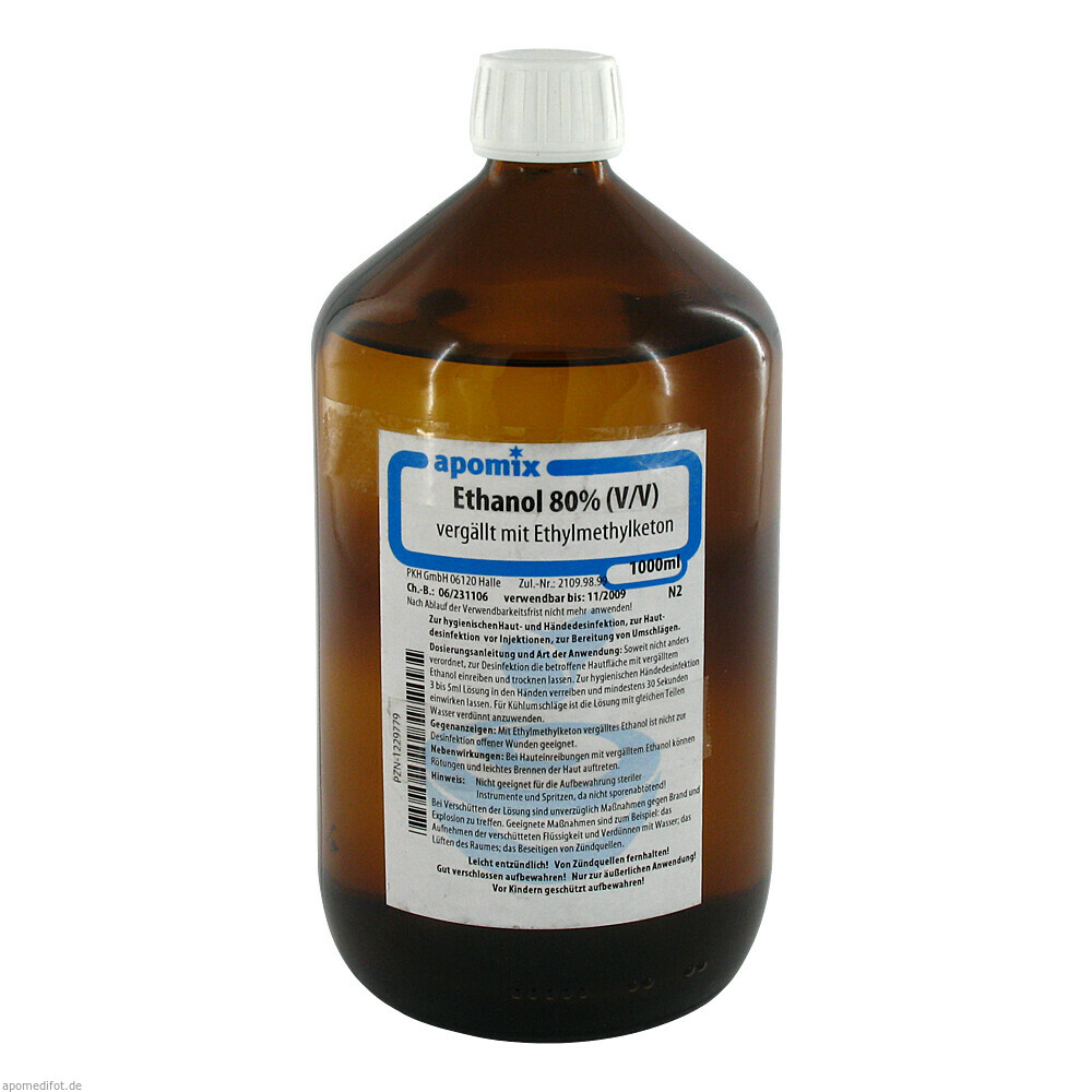 ETHANOL MEK DENATURAT 80% 1l (APOMIX PKH)