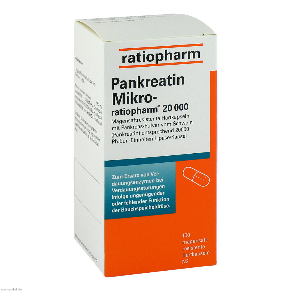 PANKREATIN MIK RATIO 20000 100St (RATIOPHARM)