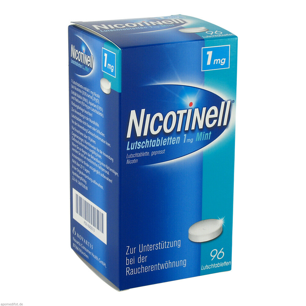 NICOTINELL LU TA 1MG MINT 96St (GSK OTC MEDICINES)