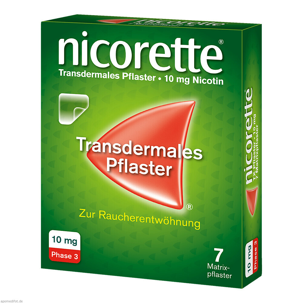 NICORETTE TX PFLASTER 10MG 7St (JOHNSON & JOHNS. OTC)