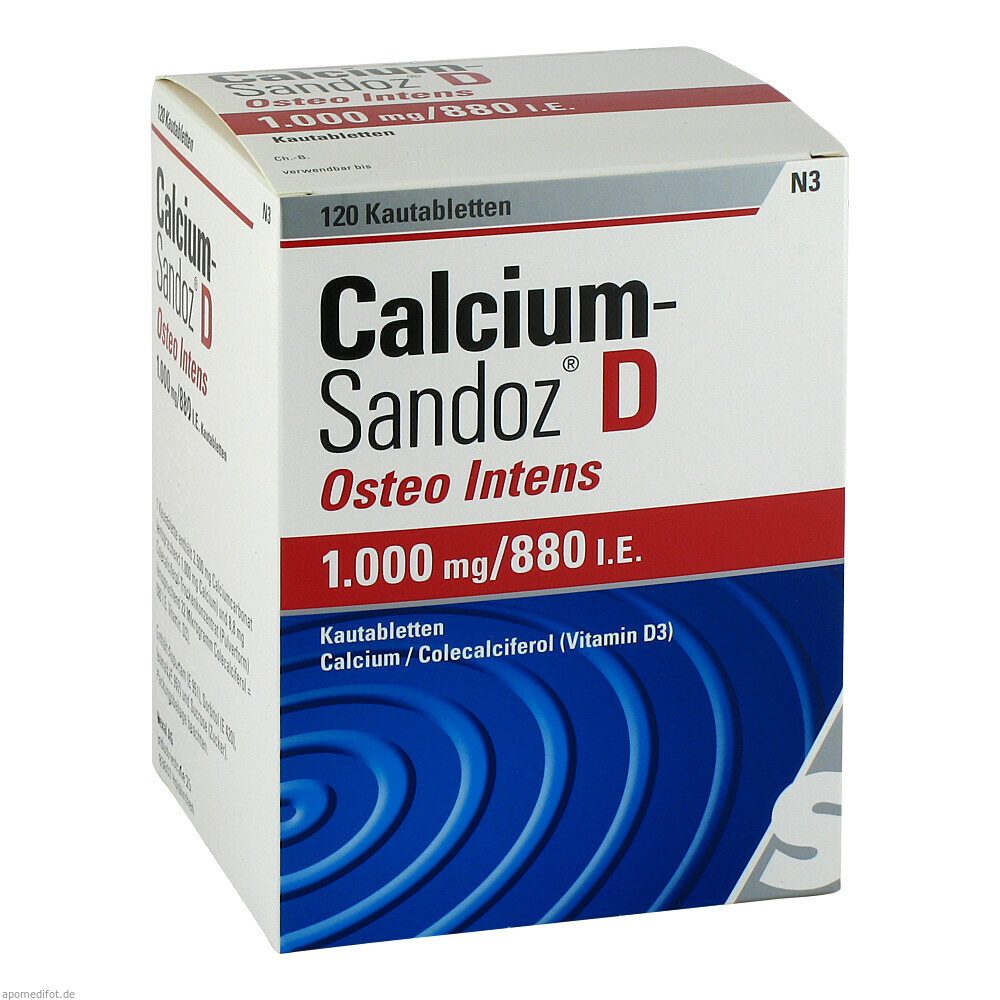 CALCIUM SANDOZ I1000/880KT 120St (HEXAL)