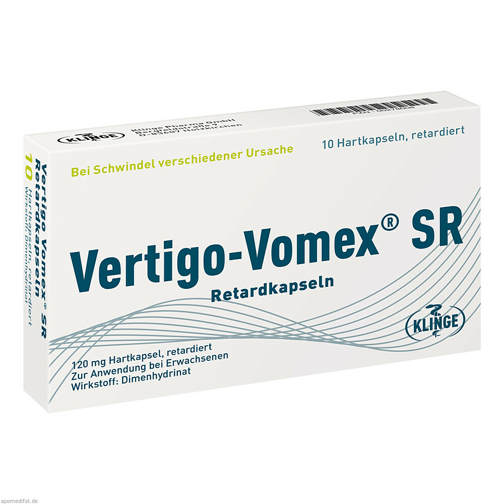 VERTIGO VOMEX SR RETARD 10St (KLINGE PHARMA)