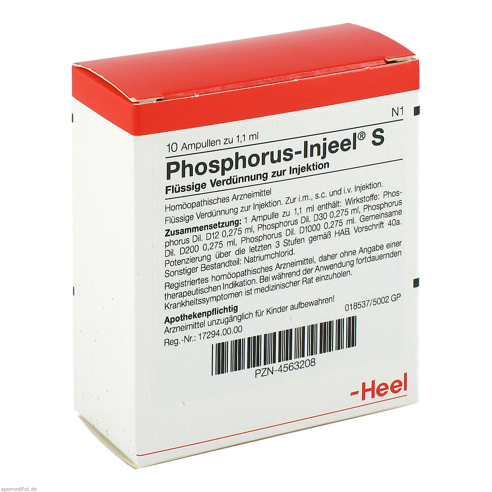 PHOSPHORUS INJ S 10St (HEEL)