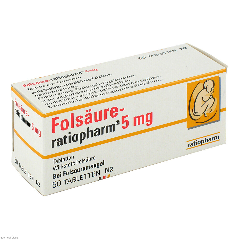 FOLSAEURE RATIOPHARM 5MG 50St (RATIOPHARM)