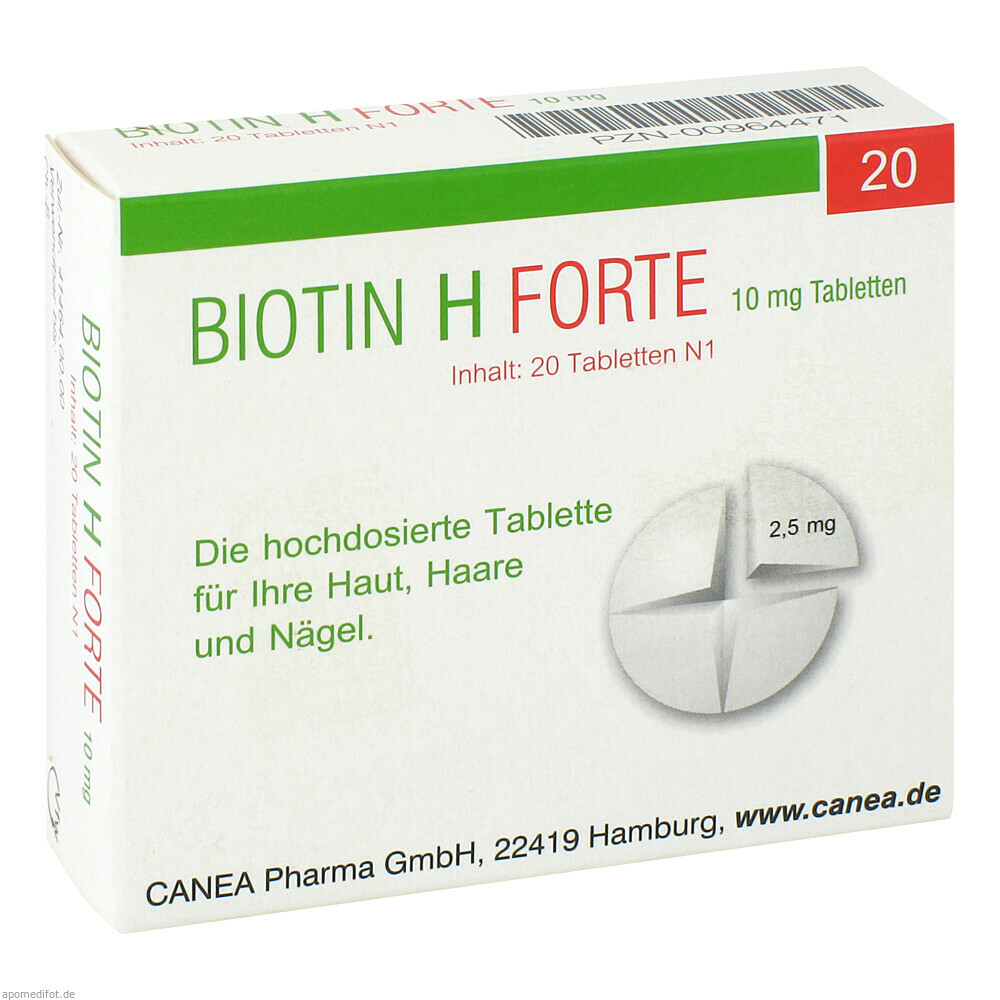 BIOTIN H FORTE 10MG TAB 20St (PHARMA PETER)