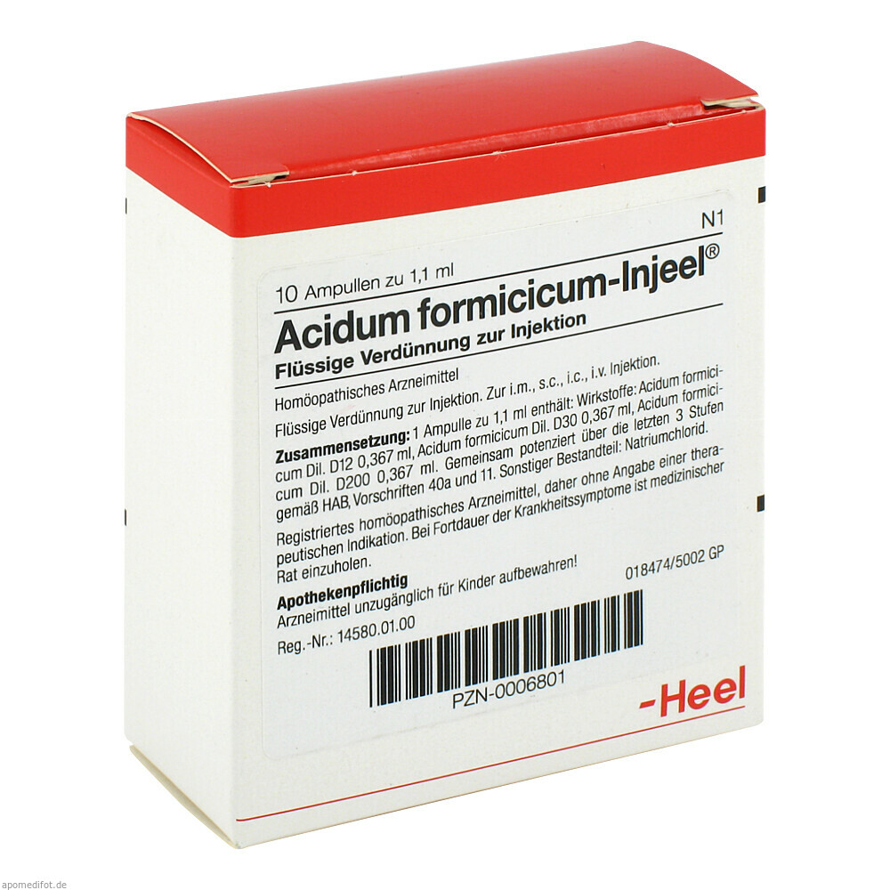 ACIDUM FORMIC INJ 10St (HEEL)