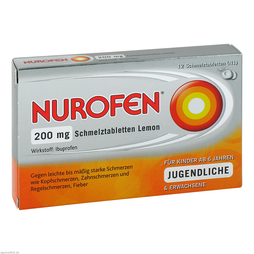 NUROFEN 200MG SCHMELZT LEM 12St (RECKITT BENCKISER)