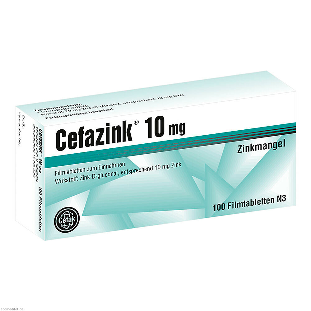 CEFAZINK 10MG 100St (CEFAK)