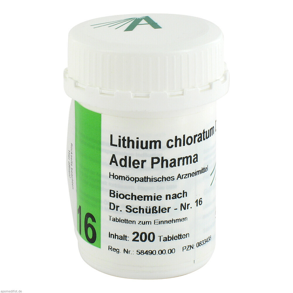 BIOCH ADLER16 LITH CHLD12 200St (ADLER PHARMA)