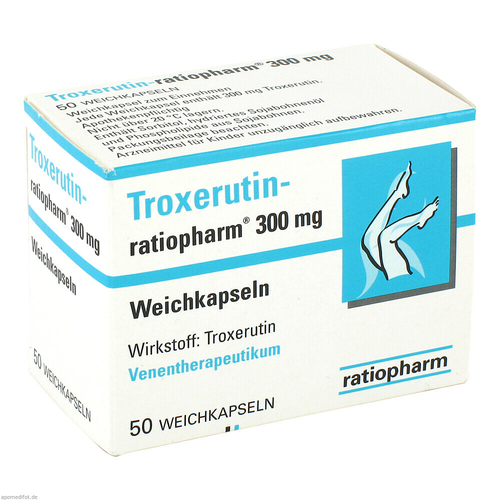 TROXERUTIN RAT 300MG WEICH 50St (RATIOPHARM)