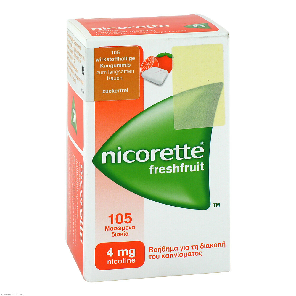 NICORETTE 4MG FRESHFRUIT 105St (KOHLPHARMA)