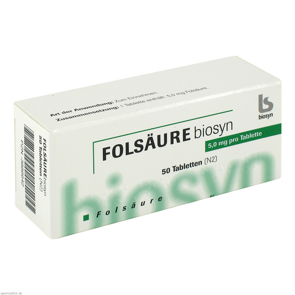 FOLSAEURE 5MG 50St (BIOSYN)