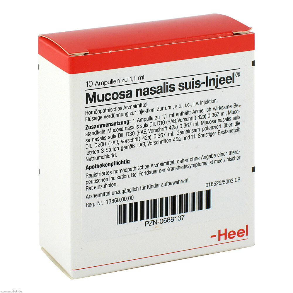 MUCOSA NAS SUIS INJ ORG 10St (HEEL)