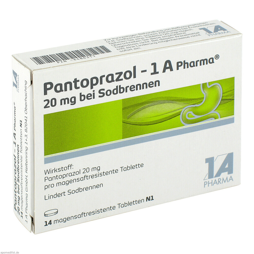 PANTOPRAZOL 1A 20MG B SODB 14St (1A PHARMA)