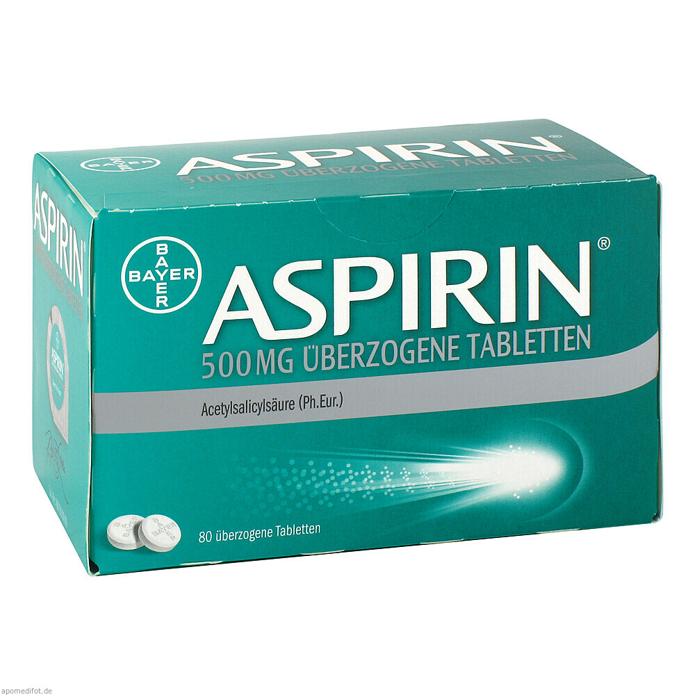 ASPIRIN 500MG UEBERZ TABL 80St (BAYER SELBSTMED)