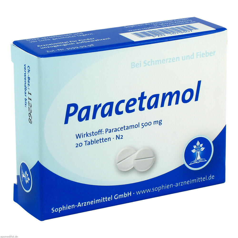 PARACETAMOL SOPHIEN 500 20St (SOPHIEN AM)