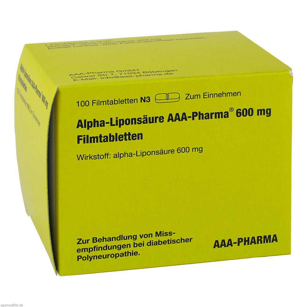 ALPHA LIPONSAEURE AAA600MG 100St (AAA PHARMA)