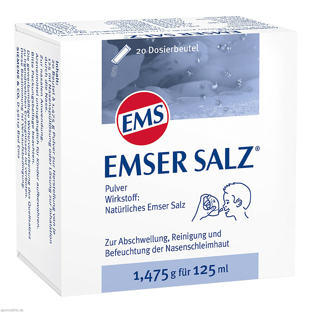 EMSER SALZ 1.475G 20St (SIDROGA / BAD EMS)