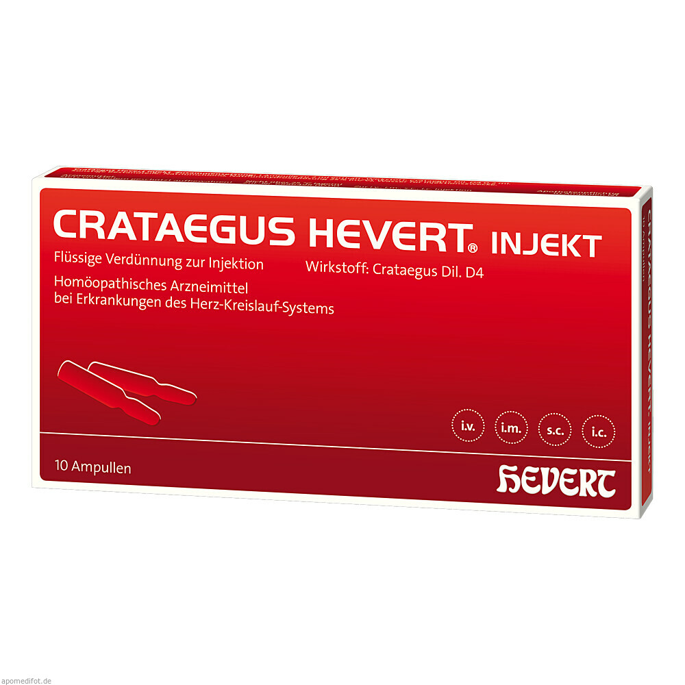 CRATAEGUS HEVERT INJEKT 10St (HEVERT)