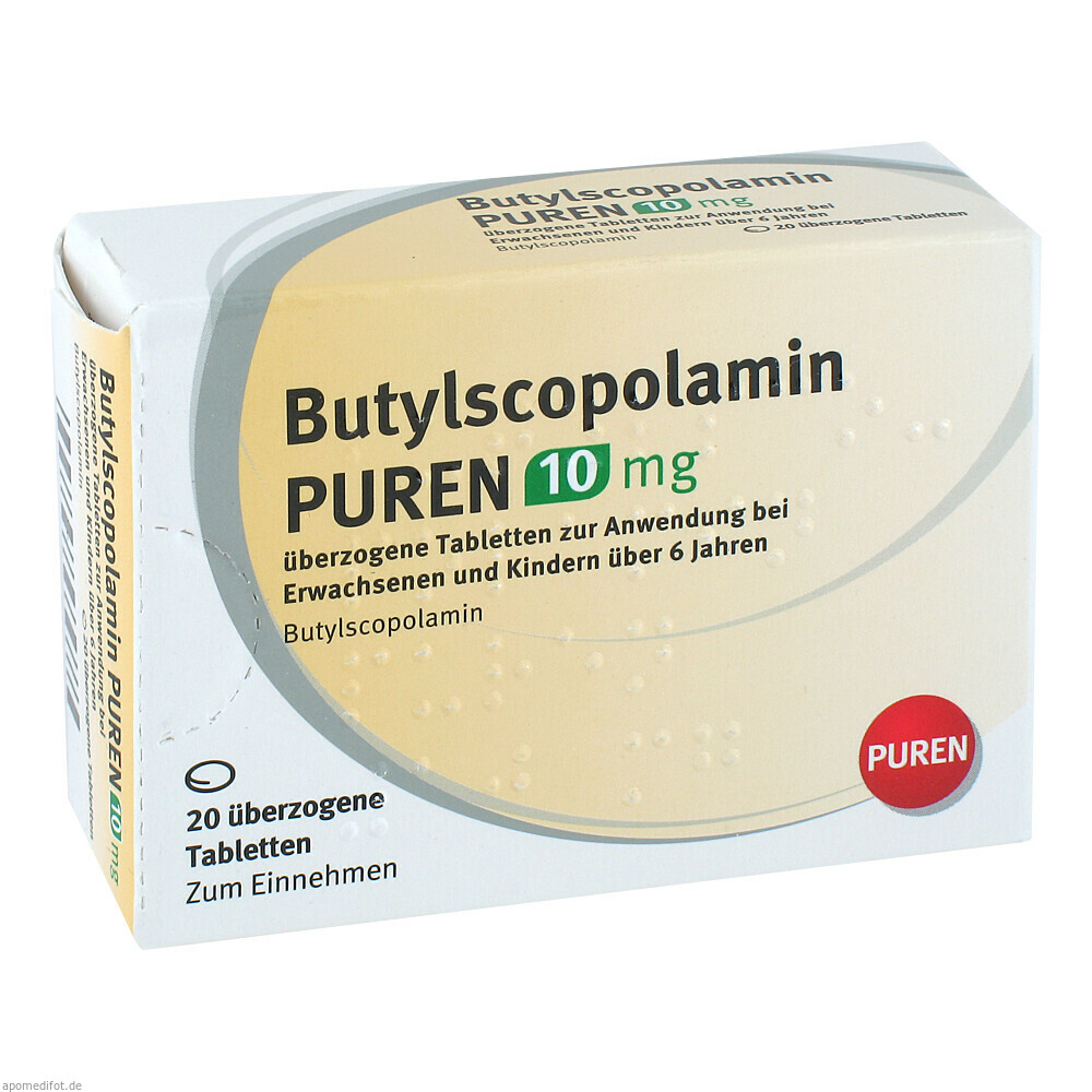 BUTYLSCOPOLAMIN PUREN 10MG 20St (PUREN PHARMA)